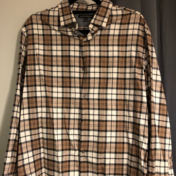 Banana republic medium weight plaid shirt - Picture 1 of 2